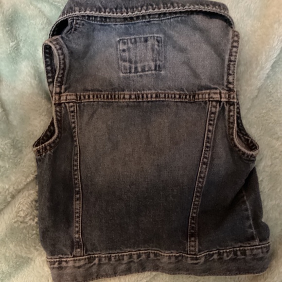 Gap Kids GAP FOR GOOD Denim Girls Jean Jacket Coat Vest  Blue - Picture 4 of 9